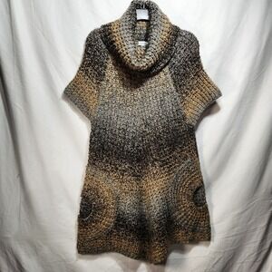 Soft Surroundings Womens Tunic Sweater Multicolor‎ Size XL Cowl Neck